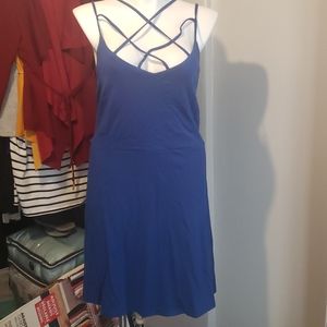 Navy blue spaghetti strapped dress
